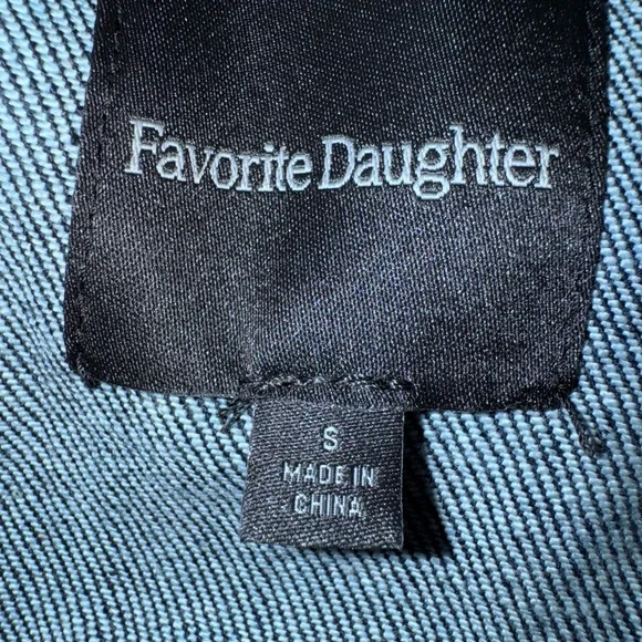 Favorite Daughter The Jane Waterloo Denim Toe Waist Trench Coat S - Picture 4 of 5